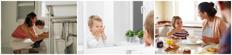 routine petit dej enfant